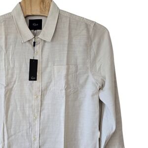 Rails XL Cream Cotton Long Sleeve Button Down Shirt Menswear Casual